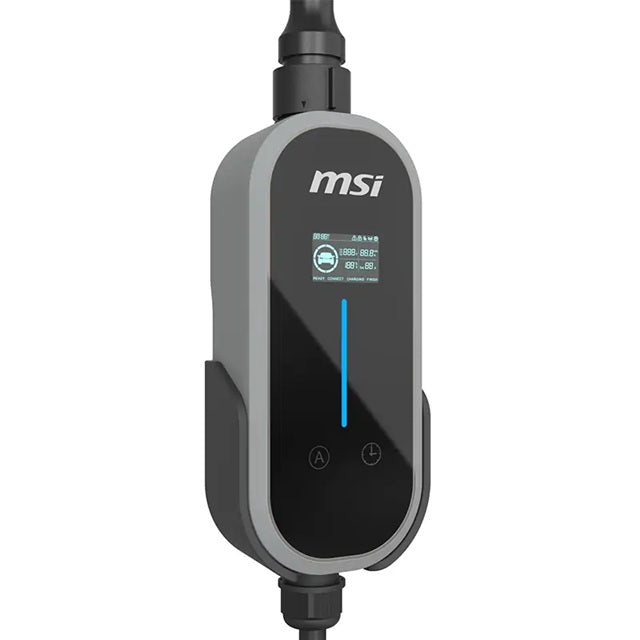 MSI Portable EV Charger Grey Ezgo 10A+15A+Home kit, Single Phase, 230V, 1PH