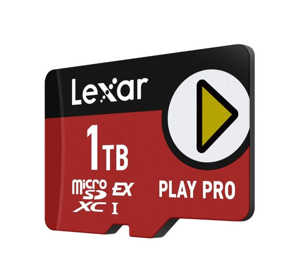 Lexar PLAY PRO microSDXC™ Express Card 1TB, microSDXC, high performance, microSD Express, up to 900MB/s read and 600MB/s write
