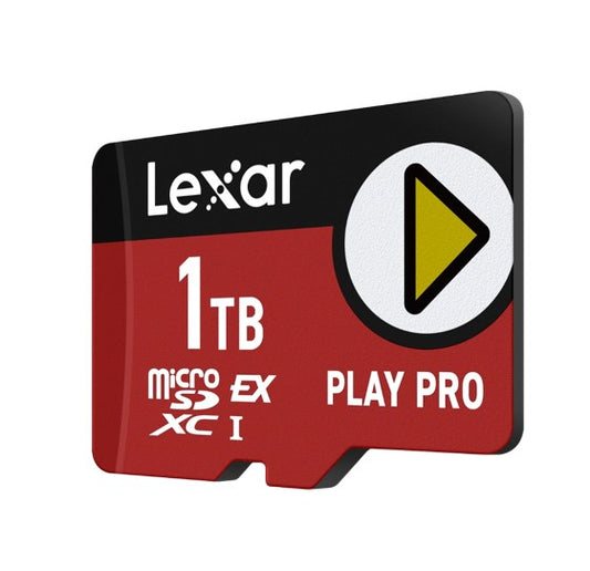 Lexar PLAY PRO microSDXC™ Express Card 1TB, microSDXC, high performance, microSD Express, up to 900MB/s read and 600MB/s write