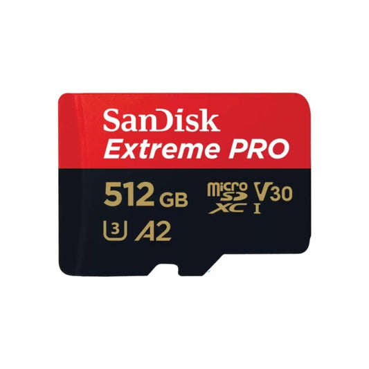 SanDisk Extreme® PRO microSDXC™ UHS-I CARD 512GB Write speeds of up to 140MB/S