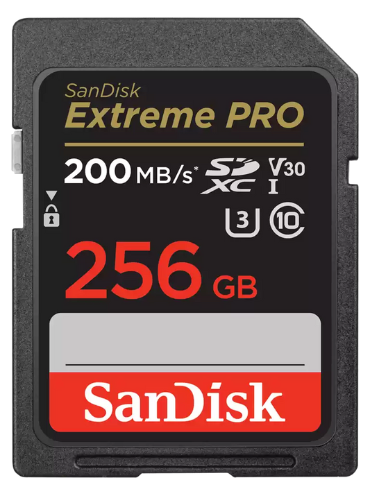 (LS) SanDisk 256GB Extreme PRO Memory Card 200MB/s Full HD & 4K UHD Class 30