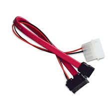 Molex to Slimline SATA Power   Data Cable 15cm   80cm