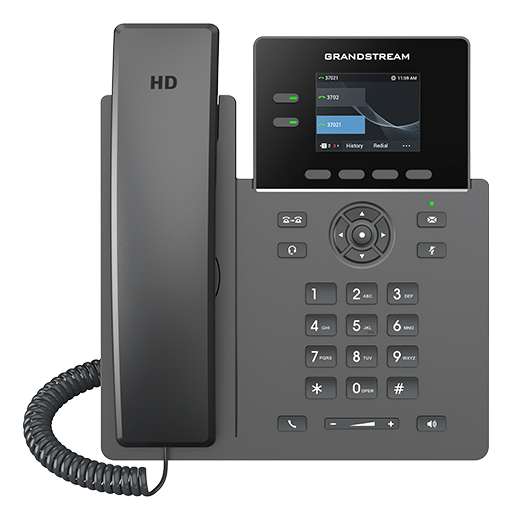 Grandstream 2 Lines 2 SIP Accounts 2.4 Screen POE Color
