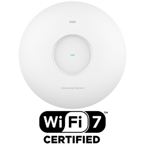 Grandstream 2X4X4 Tri-Band Wi-Fi 7 Indoor AP 1 X 10 Gbe 1 X 2.5 Gbe Ble