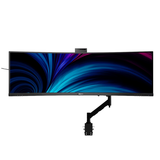 Philips Mount Up! Bundle. 49" DQHD SuperWide Curved Monitor and Arm