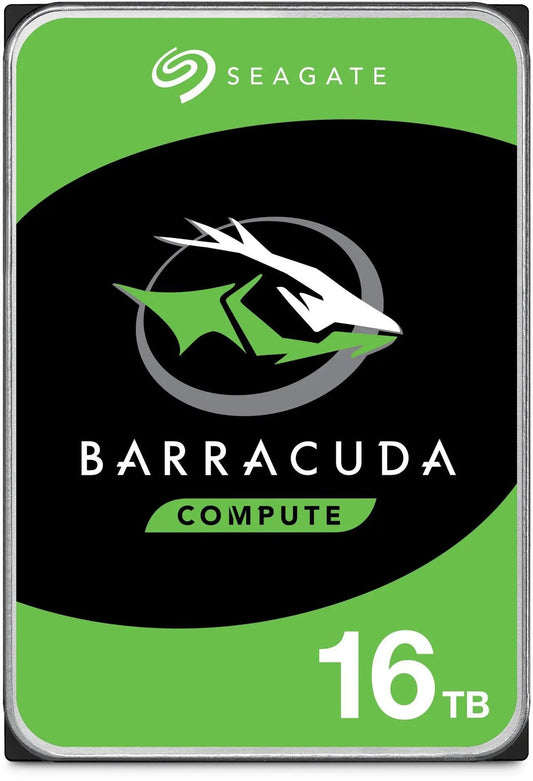 Seagate 16TB 3.5' Barracuda, SATA 6Gb/s, CMR, 7200RPM, 512MB Cache, 512e, HDD