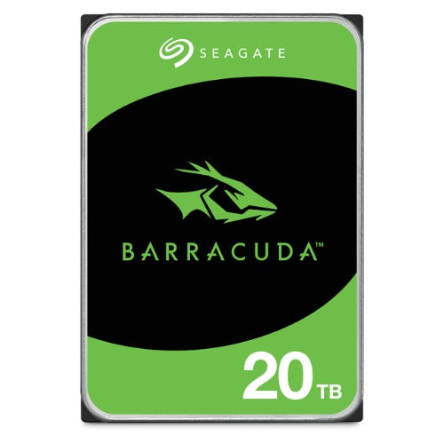 Seagate 20TB 3.5' Barracuda, SATA 6Gb/s, CMR, 7200RPM, 512MB Cache, 512e, HDD