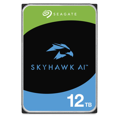 Seagate 12TB 3.5' SkyHawk AI Surveillance SATA HDD 256MB Cache, 7200RPM, 24x7