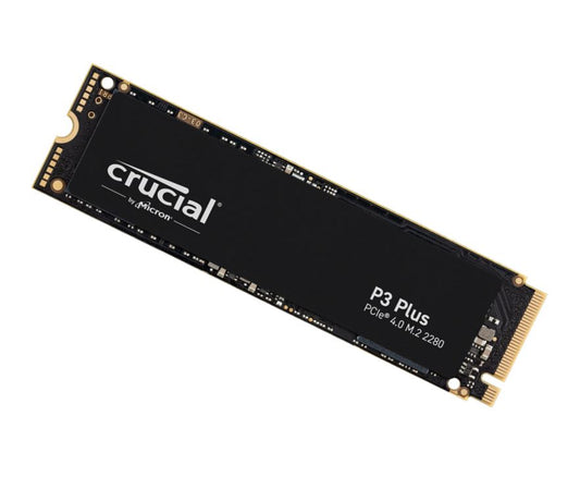 Crucial P3 Plus 4TB Gen4 NVMe SSD 4800/4100 MB/s R/W 800TBW 650K/900K IOPS 1.5M hrs MTTF Full-Drive Encryption M.2 PCIe4 5yrs ~CT4000P3SSD8