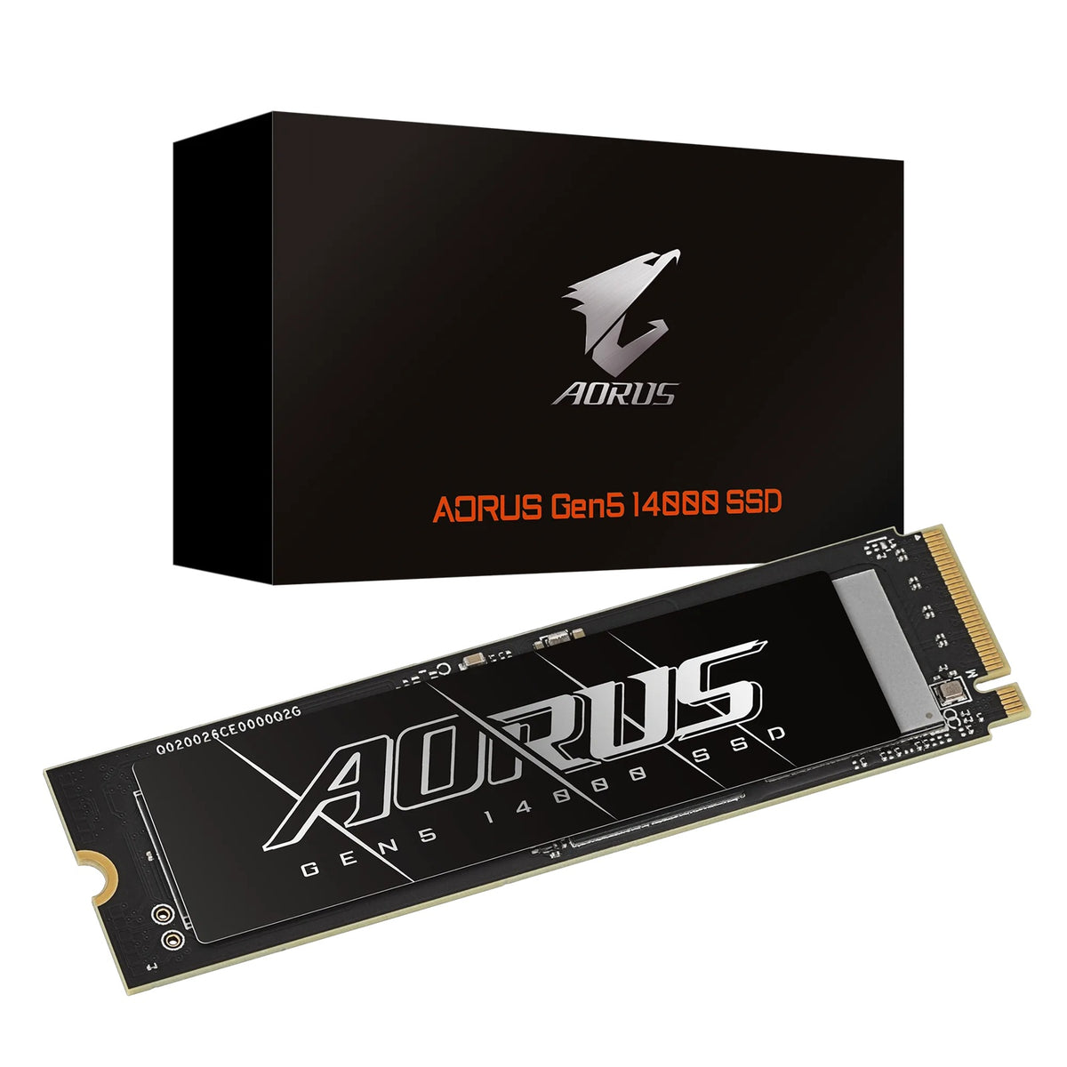 Gigabyte AORUS Gen5 14000 SSD 1TB PCIe5x4 NVMe2.0 M.2 3D TLC LPDDR4 2GB