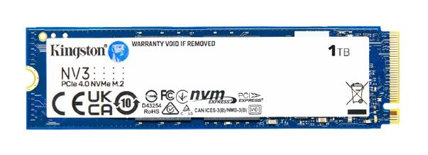Kingston SNV3S NV3 1TB PCle 4.0x4 NVMe M.2 2280 SSD 6000/4000MB/s compaitible