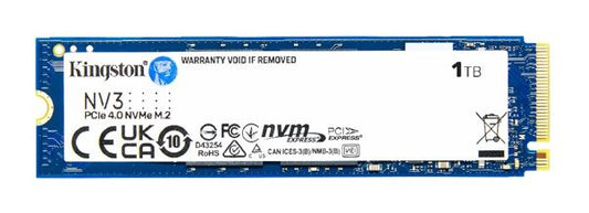 Kingston SNV3S NV3 1TB PCle 4.0x4 NVMe M.2 2280 SSD 6000/4000MB/s compaitible