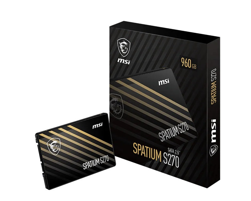 MSI SPATIUM S270 SATA 2.5' 960GB, PHISON S11, 3D NAND, SATA III 6Gbps