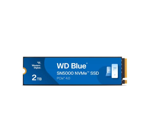Western Digital WD Blue SN5000 NVMeâ„¢ 2TB SSD M.2 2280, 5,150MB/s R 4,850MB/s W, 650K IOPS R / 770K IOPS W, PCIe Gen4 x4, 5-Y Warranty