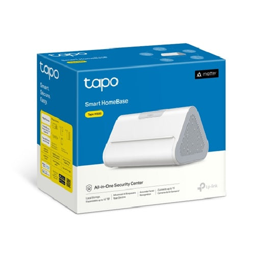 TP-LinkTapo H500 Smart HomeBase Up To 16 Cameras, 64 Sensors, Local AI Hub
