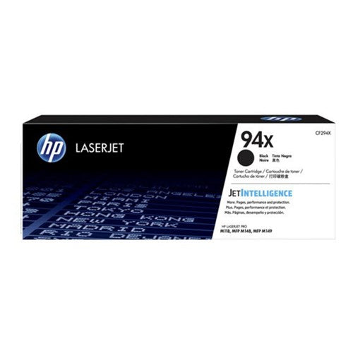 HP 94X BLACK ORIGINAL LASERJET HIGH YIELD TONER CARTRIDGE
