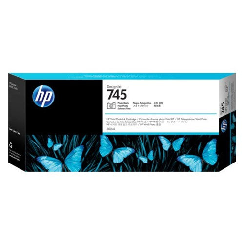 HP 745 300-ML PHOTO BLACK DESIGNJET INK CARTRIDGE