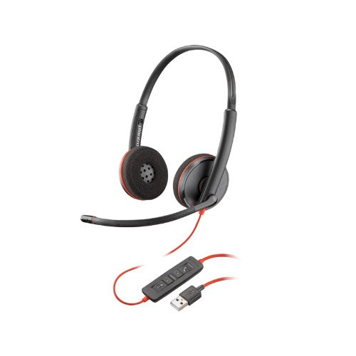 POLY BLACKWIRE 3220 STEREO USB -A HEADSET