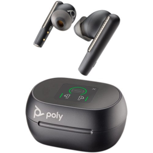 POLY VOYAGER FREE 60 UC CARBO N BLACK EARBUDS BT700 USB-C  TOUCHSCREEN CHARGE CASE DIB