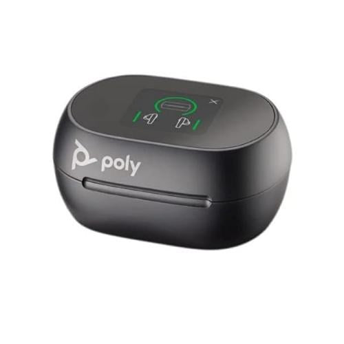 POLY VOYAGER FREE 60 UC BLACK TOUCHSCREEN CHARGE CASE FOR B T700 USB-A ADAPTER