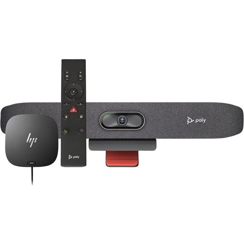 POLY STUDIO R30 USB VIDEO BAR AND BT REMOTE WITH HP USB-C DO CK G5 ABG