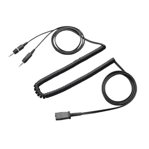 POLY CABLE STEREO WITH DUAL 3. 5MM TO QD CONNECTOR