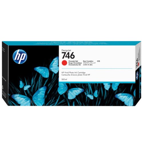 HP 746 300-ML CHROMATIC RED DESIGNJET INK CARTRIDGE