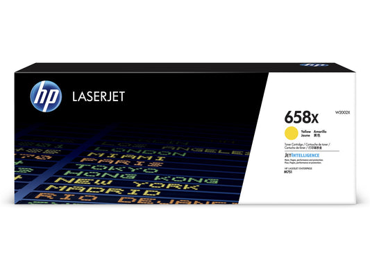 HP 658X YELLOW LASERJET TONER CARTRIDGE 28K