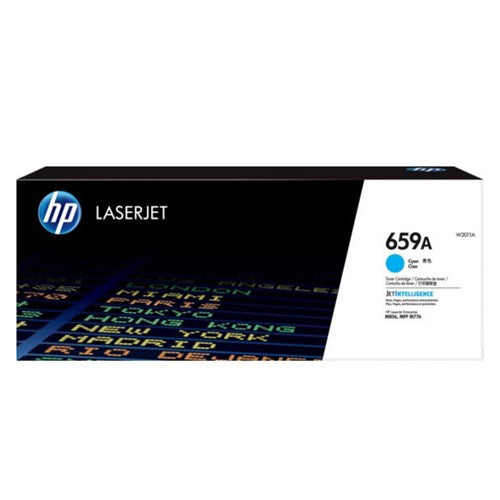 HP 659A CYAN LASERJET TONER CARTRIDGE FOR M776 M856 - 13K