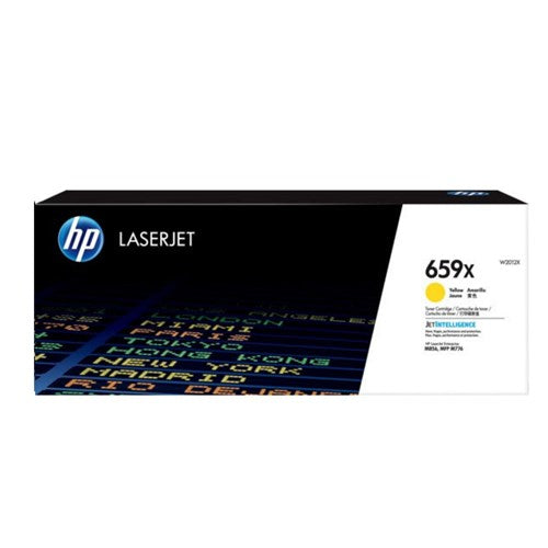 HP 659X YELLOW LASERJET TONER CARTRIDGE FOR M776 M856 - 29K