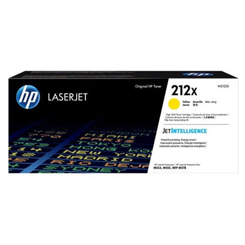 HP 212X HIGH YIELD YELLOW ORIGINAL LASERJET TONER CARTRIDGE 10000 PAGE YIELD