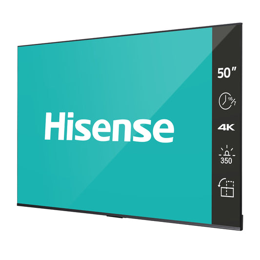Hisense 50DP30FE 50 UHD Digital Signage 350nit 16 x 7 Android 9