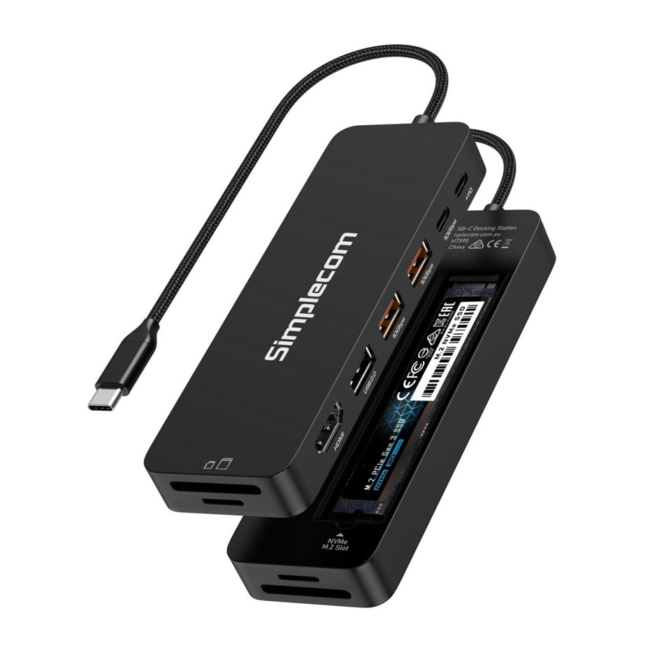 (LS)Simplecom CHT595 9-in-1 USB-C Multiport Docking Station with NVMe M.2
