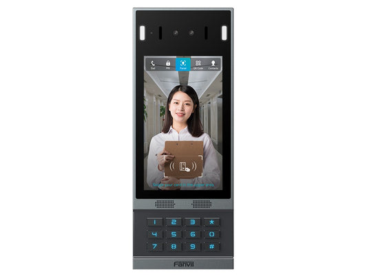 Fanvil i67 Face Recognition Door Phone, 7IN COLOR SCREEN, Camera HD, 7-inch 600Ã—1024 touch screen 12 Numeric Keys anti-spoofing liveness