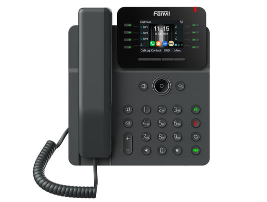 Fanvil V62W Prime Business Phone 2.8-inch color screen â–¡âˆš Support audio codec G.722 and Opus, HD audio 6-way Audio conference Wi-Fi 6, Bluetooth