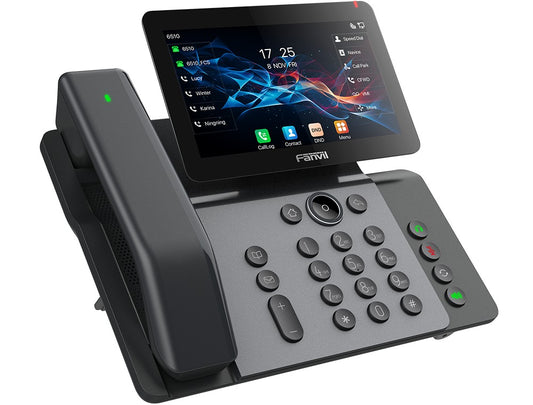 Fanvil V66 Pro Premium IP Phone 10PC in Carton, 20 SIP lines HD voice 7-inch high-definition color  floating smart screen built-in Bluetooth & Wi-Fi