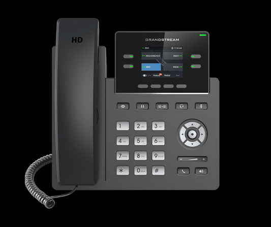 *LS* Grandstream GRP2612P 4 Line IP Phone, 2 SIP Accounts, 320x240 Colour Screen, HD Audio, Powerable Via POE