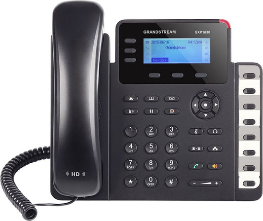 Grandstream GXP1630 3 Line IP Phone, 3 SIP Accounts, 132 x 64 Backlit LCD