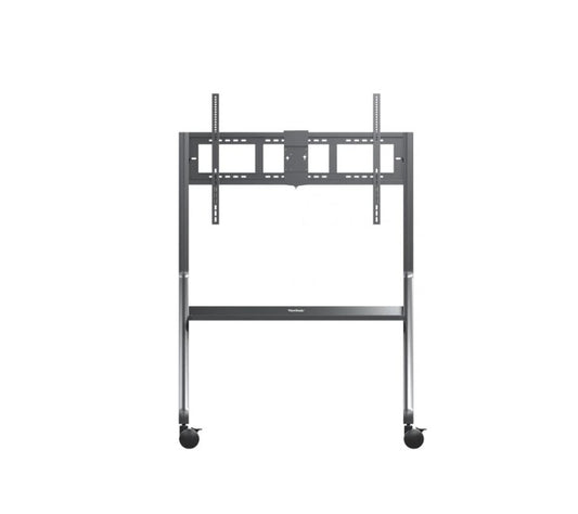 ViewSonic VB-STND-009 Slim Trolley Cart for 55' to 105' Display, Streamlined, height-adjustable design, 360Â° silent wheels with quick-release brakes