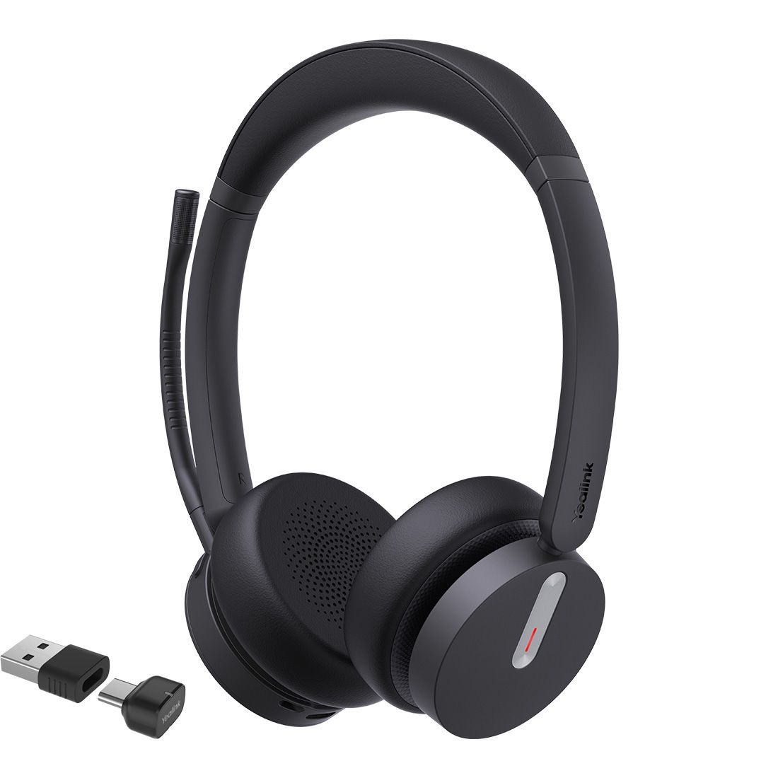 Yealink BH70 Bluetooth Wireless Stereo Headset UC, BT51 C Dongle with A
