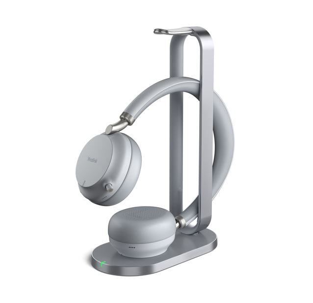 Yealink BH72 Bluetooth Wireless Stereo Headset, with Charging Stand, Grey
