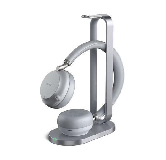 Yealink BH72 Bluetooth Wireless Stereo Headset, with Charging Stand, Grey