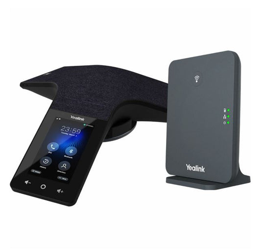 Yealink CP935W-Base Wireless DECT Touch-Sensitive Conference Phone, 6-Microphone Array, 360Â° Voice Pickup,DECT Mode,Rechargeable Battery, BYOD