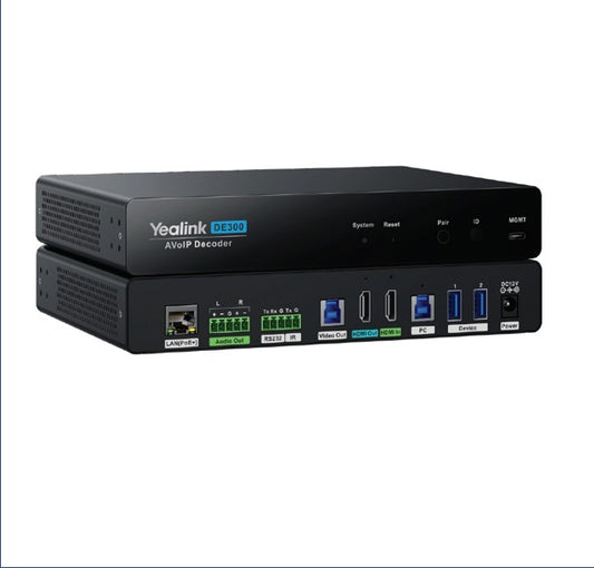 YealinkDE300,AV over IP, 4K@60Hz4:4:4,USB 3.0 capture for MTR,Seamless 2x2