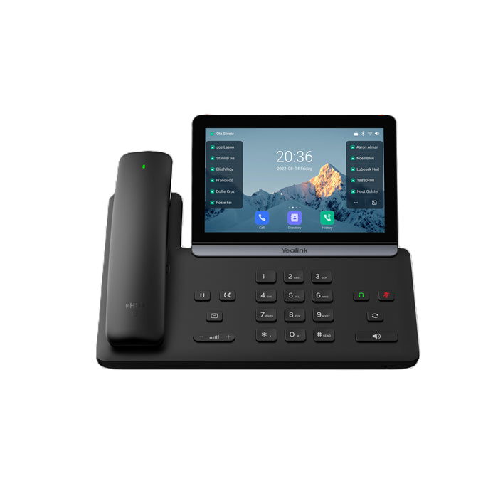 Yealink SIP-T88W Pro IP Phone, 7' Touchscreen, Android 13, HD Voice, Bluetooth Handset, Wi-Fi 6, Dual USB, PoE