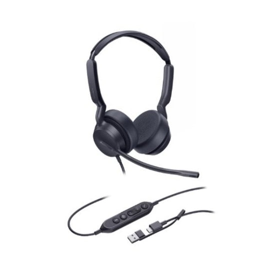 *LS Yealink UH42SE Dual UC USB-C/A, USB Wired Headset, Noise-Canceling