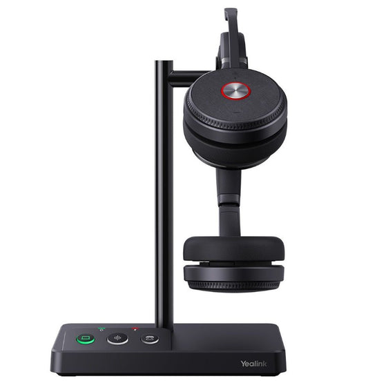 Yealink WH62 Dual UC DECT Wireless Headset, Busylight On Headset, Leather Ear Cushions, Microsoft Teams & UC Certified,Noise Killer, HD voice, 2Mics