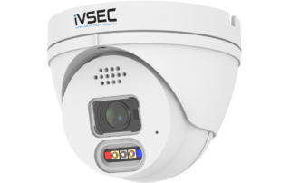 LX-Series Ivsec Turret IP Camera 8MP 2.8MM Fixed Lens 15FPS POE IP66 LED Alert