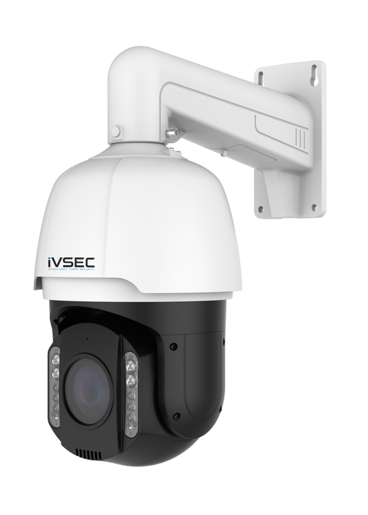 IVSEC PTZ SPEED DOME IP CAMERA  8MP 5.5-202MM MOTORISED LENS 30FPS POE IP67 ADV IVS