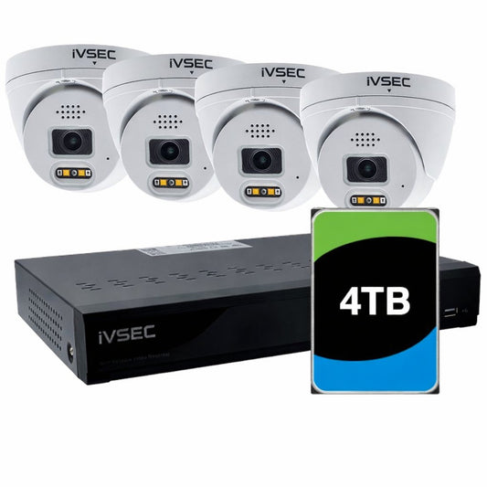 LX-Series LX Series Kit 4 X NC319XB 8MP IP Cam NR004XB-4TB 4 X PoE NVR 4K Basic